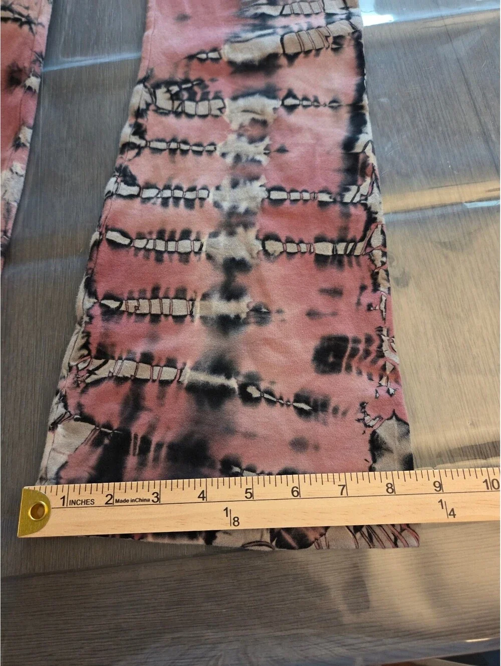 Hard Tail Tie-Dye Pattern Flared Pants with Stretch Waistband Girls NWT $53